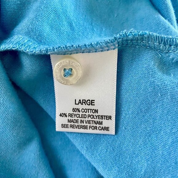 Tackle & Tides Drink Glass On the Rocks Print Polo Shirt Men's Large NEW - Picture 8 of 10